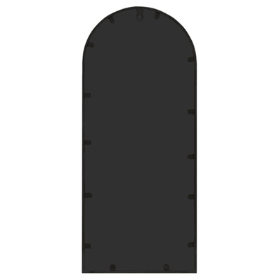Lustro ogrodowe, czarne, 100x45 cm, żelazna rama