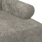 Sofa dwuosobowa z guzikowym pikowaniem jasnoszary