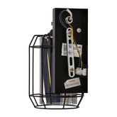 Jonera lampa kinkiet czarny p20 1x40w e27 klosz dymiony 21-10186