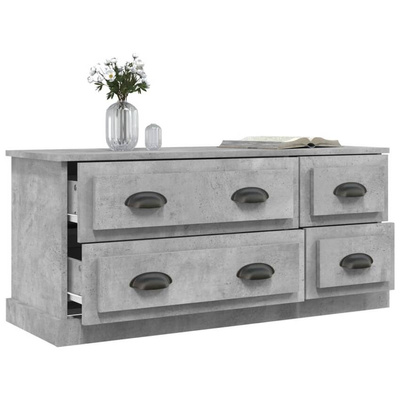 vidaXL Szafka pod TV, szarość betonu, 100x35,5x45 cm