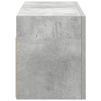 Wisząca szafka łazienkowa, szarość betonu, 60x25x30 cm