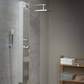 SCHÜTTE Panel prysznicowy TAHITI z baterią jednouchwytową, stal