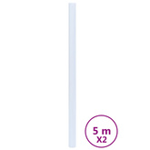 vidaXL Folie okienne, 2 szt., matowe, wzór rolety, PVC