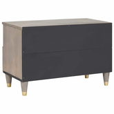 Szafka pod telewizor Szary 70 x 33 x 46 cm Drewno z mango