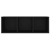 vidaXL Szafka pod TV, czarna, 107x35x37 cm, materiał drewnopochodny