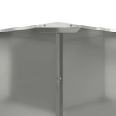 Donica Srebrny 90 x 90 x 50 cm Stal Galwanizowana