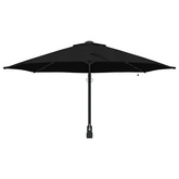 Parasolka ogrodowa Czarny 248 x 248 x 148 cm Poliester i Stal