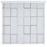 vidaXL Roleta prysznicowa 160 x 240 cm, wzór w kwadraty