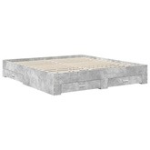 Ramka łóżka Betonowy szary 180 x 200 cm Drewno inżynieryjne
