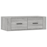 vidaXL Wisząca szafka pod TV, szary dąb sonoma, 80x36x25 cm