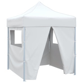 Profesjonalny, składany namiot imprezowy, 4 ściany, 2x2 m, stal