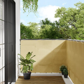 Parawan balkonowy, piaskowy, 120x600 cm, 100% poliester Oxford
