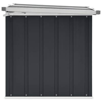 Skrzynia ogrodowa do przechowywania, antracytowa, 129x67x65 cm