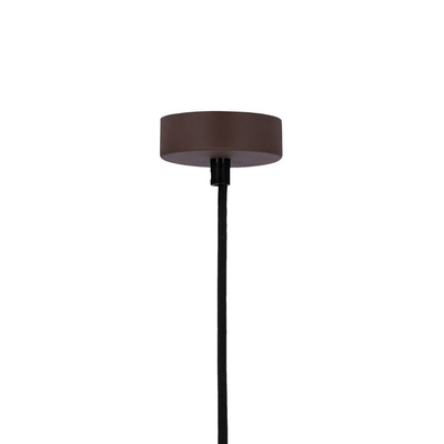 Lampa wisząca brązowa metal / drewno E27 Flen Ledea 50101261