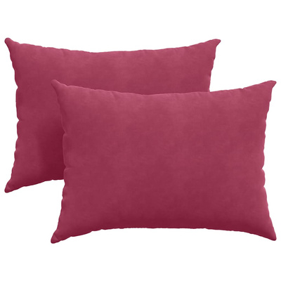 Poduszki na sofę 2 pcs Czerwone wino 70 x 50 cm