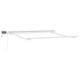 Markiza wysuwana Ciemnoszary 500 × 300 cm Tkanina i aluminium