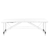 Stół składany do masażu aluminiowy komfort Activ Fizjo 2 segmentowe white 126962