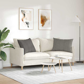 Poduszki na sofę 2 pcs Jasnoszary 70 x 50 cm Tkanina sztruksowa