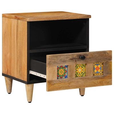 Szafka Nocna Naturalny 40 x 33 x 46 cm Drewno z mango