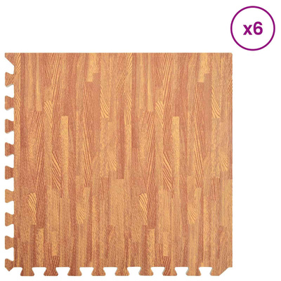 Mata podłogowa do basenu 6 pcs drewno 4,32 ? Pianka EVA