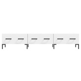 vidaXL Szafka pod TV, biała, 150x36x30 cm, materiał drewnopochodny wariant 7