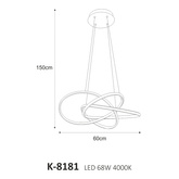 Lampa wisząca K-8181 z serii BALTO
