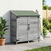 Shed ogrodowy Szary 106,5 x 56 x 113,5 cm Drewno Świerkowe
