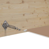 Markiza pionowa, kolor taupe, 180x1000 cm, tkanina Oxford