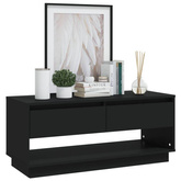vidaXL Szafka pod TV, czarna, 102x41x44 cm, materiał drewnopochodny