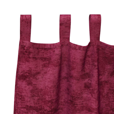 Zasłony z weluru 2 pcs czerwone wino 225 x 140 cm Aksamit