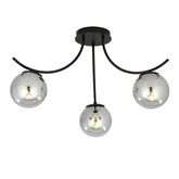 Lampa sufitowa BOSTON 3 BLACK/GRAFIT