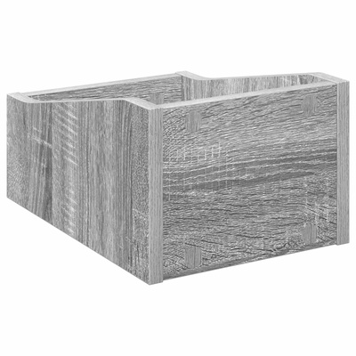Pudełko na płyty LP 2 szt. Szary Sonoma 23 x 33 x 16 cm