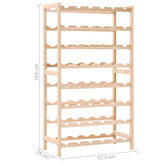 vidaXL Stojak na wino z drewna cedrowego, 57,5 x 28 x 102 cm