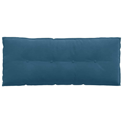 Poduszka na plecy Niebieski 120 x 50 cm Tkanina sztruksowa