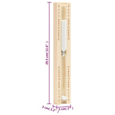 Termohigrometr i klepsydra do sauny, lite drewno sosnowe