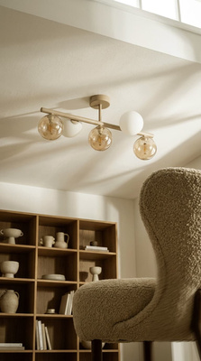 Ciekawa lampa sufitowa do jadalni na żarówki G9 K-5858 z serii LEMO