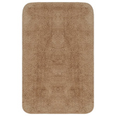 3-częściowy zestaw mat łazienkowych, tkanina, beż