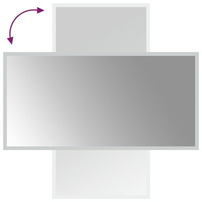 vidaXL Lustro łazienkowe z LED, 40x80 cm