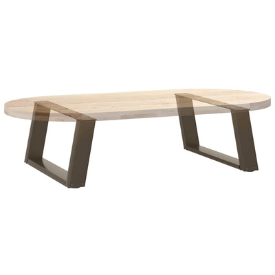 Nogi do stolika kawowego w kształcie litery U 2 szt. Naturalna stal 70x(30-31) cm Stal