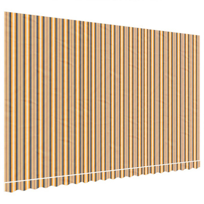 Zapasowa tkanina na markizę, pomarańczowo-czarna, 5x3 m, poliester