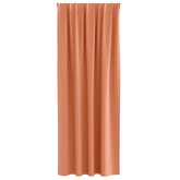 Firany blackout z kółkami 2 pcs terakota 225 x 140 cm Poliester