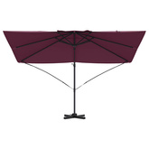 Parasol plażowy Bordeaux Czerwony 351 x 250 x 260 cm