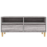 Szafka pod TV, szary dąb sonoma, 100x34,5x44,5 cm vidaXL