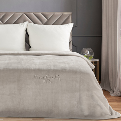 Koc Pier ciemnobeżowy 160x220