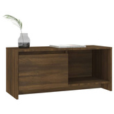 vidaXL Szafka pod TV, brązowy dąb 90x35x40 cm, materiał drewnopochodny