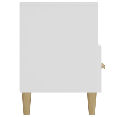 Szafka pod TV, biała, wysoki połysk, 102x36x50 cm vidaXL