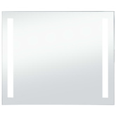 vidaXL Ścienne lustro łazienkowe z LED, 80 x 60 cm