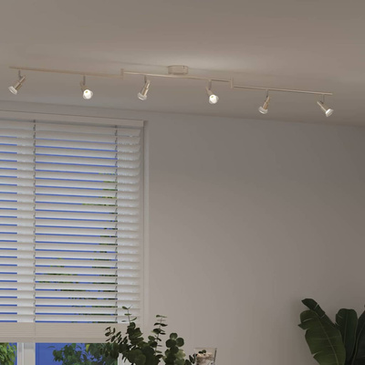 Reflektor sufitowy Nikiel 176,5 x 9,5 x 14 cm Stal