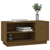 vidaXL Szafka pod TV, miodowy brąz, 80x35x40,5 cm, lite drewno sosnowe