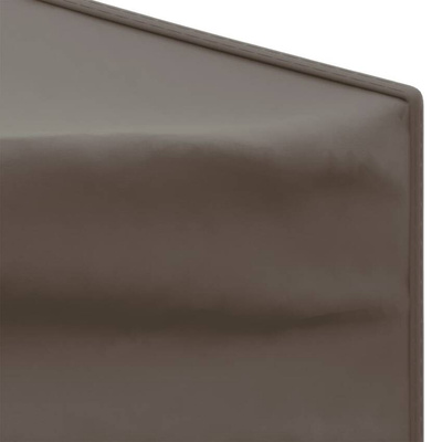vidaXL Składany namiot imprezowy ze ściankami, taupe, 3x3 m